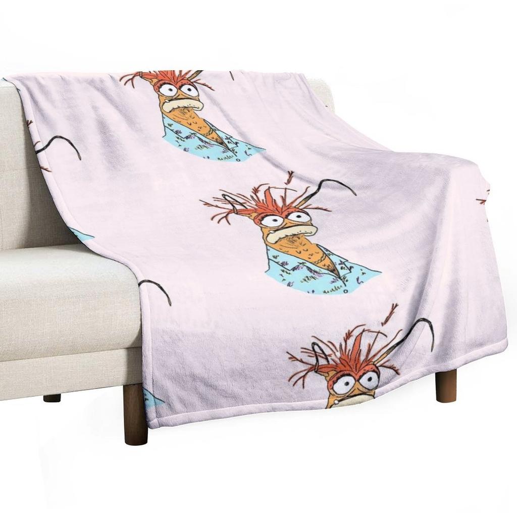 pepe the king prawn. Throw Blanket Plush Picnic Beach blankets and throws Blankets