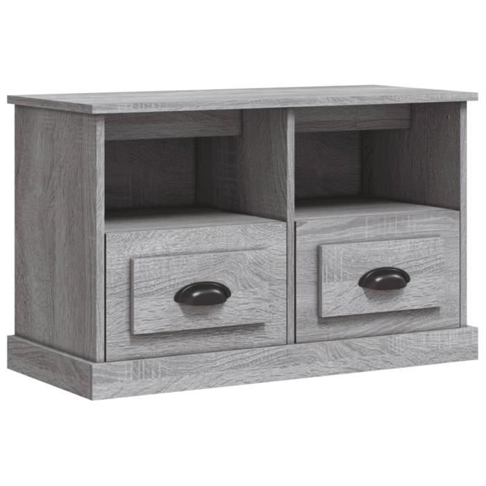 VidaXL TV Cabinet Sonoma Grey 80x35x50 Cm Engineered Wood 816286