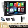 Carplay Android Auto7 Inch 1 Din Car Radio MP5 Multimedia Player Touch Screen FM ISO Power Aux Input USB Mirror Link Universal A