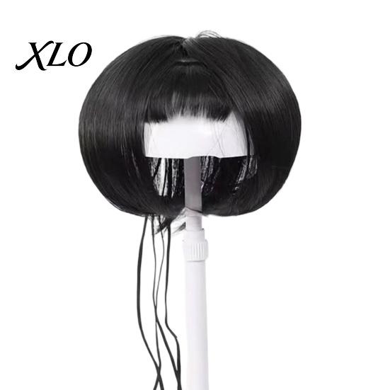 Cute Bob Style Pet Wig Funny Dog for Small Medium Large Dogs, Cats Dogs Costume with Adjustable Elastic Band Cosplay, Halloween, Christmas,