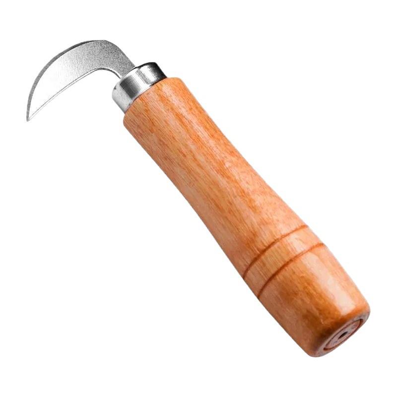 Peach & Walnut Opener: Multi-use Green Skin Knife for Peeling Walnuts.