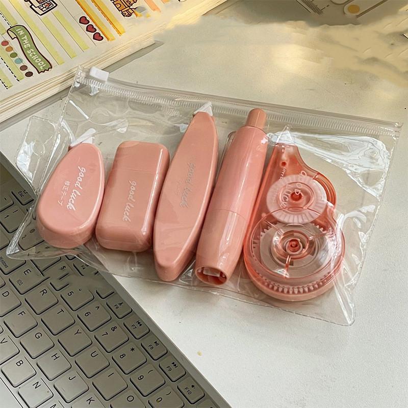 6 шт./компл. студенческая корректирующая лента для детей, модная однотонная серия, гладкая корректирующая лента с белыми чернилами, школьные принадлежности