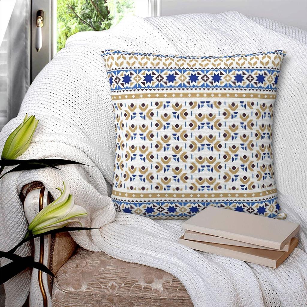 Palestinian Tatreez Embroidery Pattern Pillow Cover Pillow Case For Chair Sofa Home Decoration Cushion Cover Pillowcases