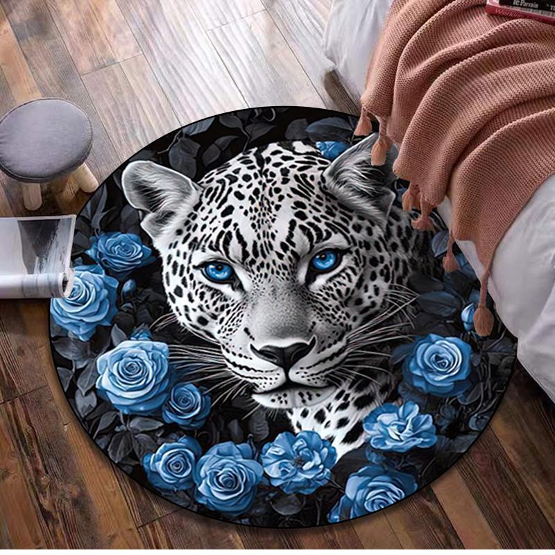 Animal 1424 Circular Rug - Office Decorative Carpet For Living Room Bedroom Door Mat Floor Rug Computer Chair Area Rug