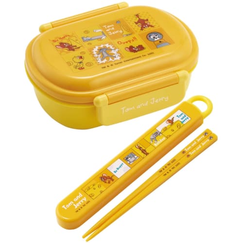 Skater Chopsticks Chopstick Box Set Tom & Jerry Happy 16.5cm Children's Antibacterial Made In Japan ABS2AMAG-A