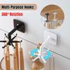 Multi-functional Rotary Hook Kitchen Storage 360-degree Six-claw Seamless Hook Home Punch-free Multi-scene Hook