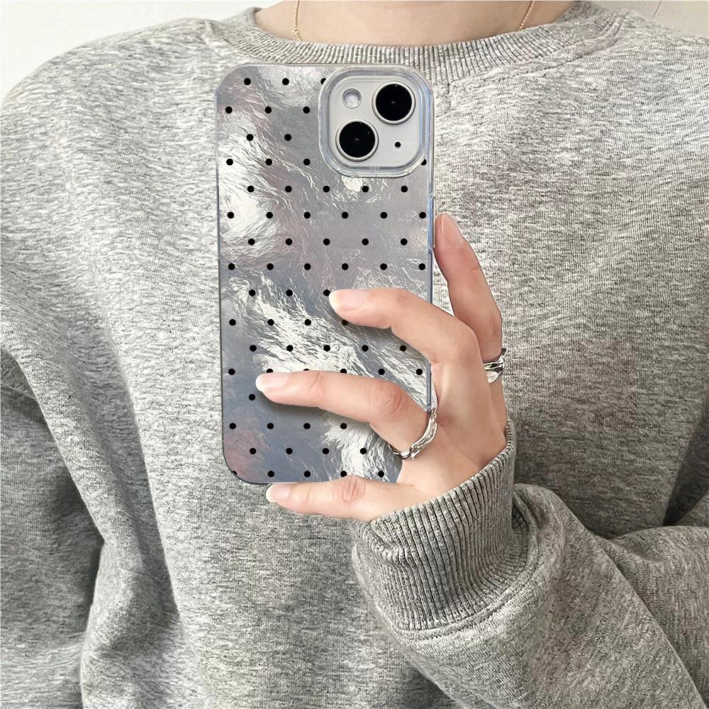 Чехол в корейском стиле с волнами и ангельскими крыльями для iPhone 17 Air 12 11 16 16e 17e 15 Plus 14 13 Pro Max, противоударный, модный