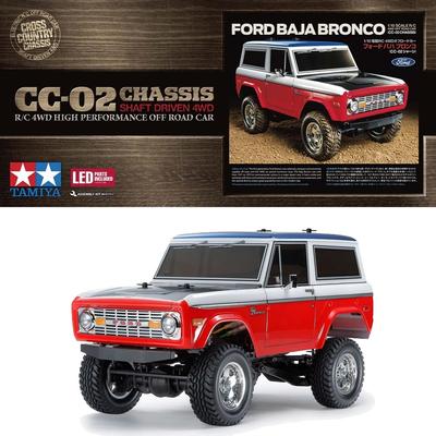 Tamiya Электрическая радиоуправляемая машинка Ford Baja Bronco 58736 1/10 №736 (Шасси CC-02)