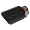 Creadgey Universal Tail Pipe Muffler Straight Exhaust System For AK Black Stainless Steel Carbon Fiber End Tips Car Accessories