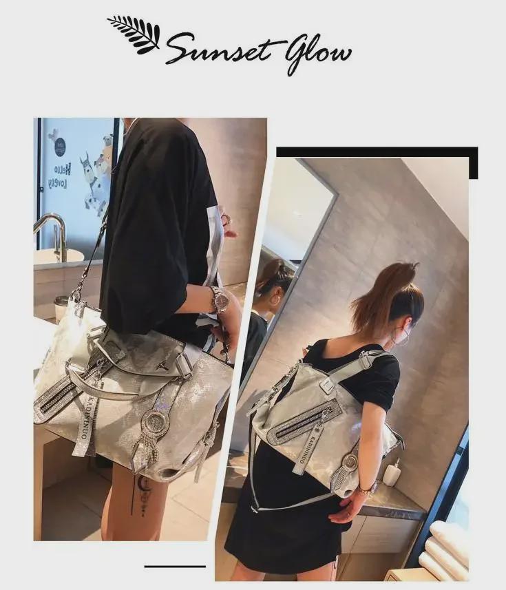 Модная женская сумка Diamond в западном стиле 2023 года — универсальная сумка-тоут, сумка через плечо и сумка-мессенджер