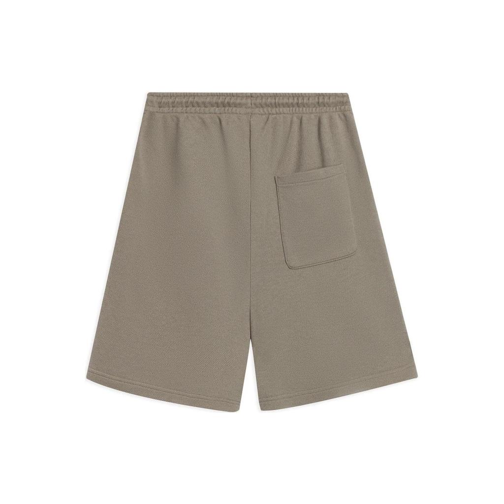 Li Ning Vital Essential свободные повседневные однотонные вышитые шорты мужские шорты гранатово-желтые AKSS073-2