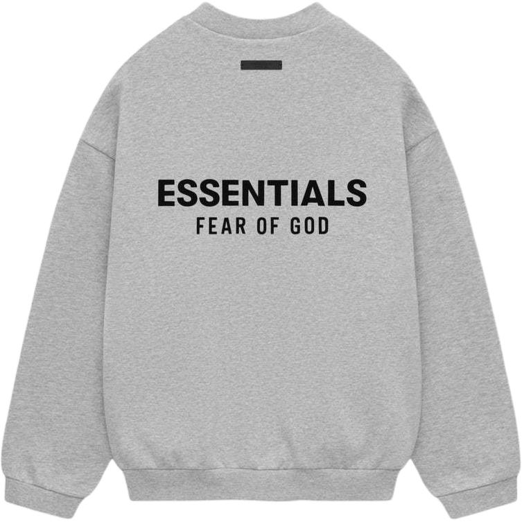 Fear of God Essentials Флисовая футболка с круглым вырезом II Светло-серый меланж Мужские Топы 192HO246268F