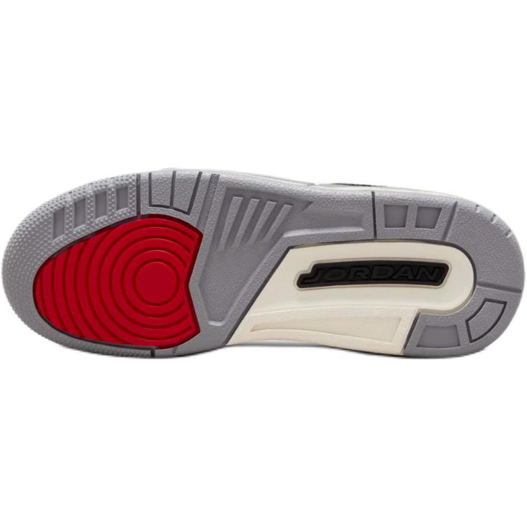 Air Jordan 3 Retro GS Cement Grey Kids Sneakers White Summit-White Fire-Red DM0967-106