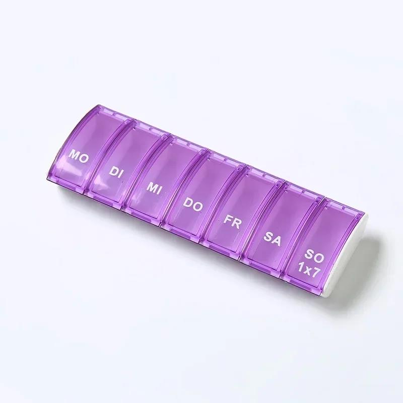 Мини Портативный Органайзер для Таблеток Контейнер для Хранения Таблеток Дорожный Влагозащищенный Держатель для Витаминов Ежедневный