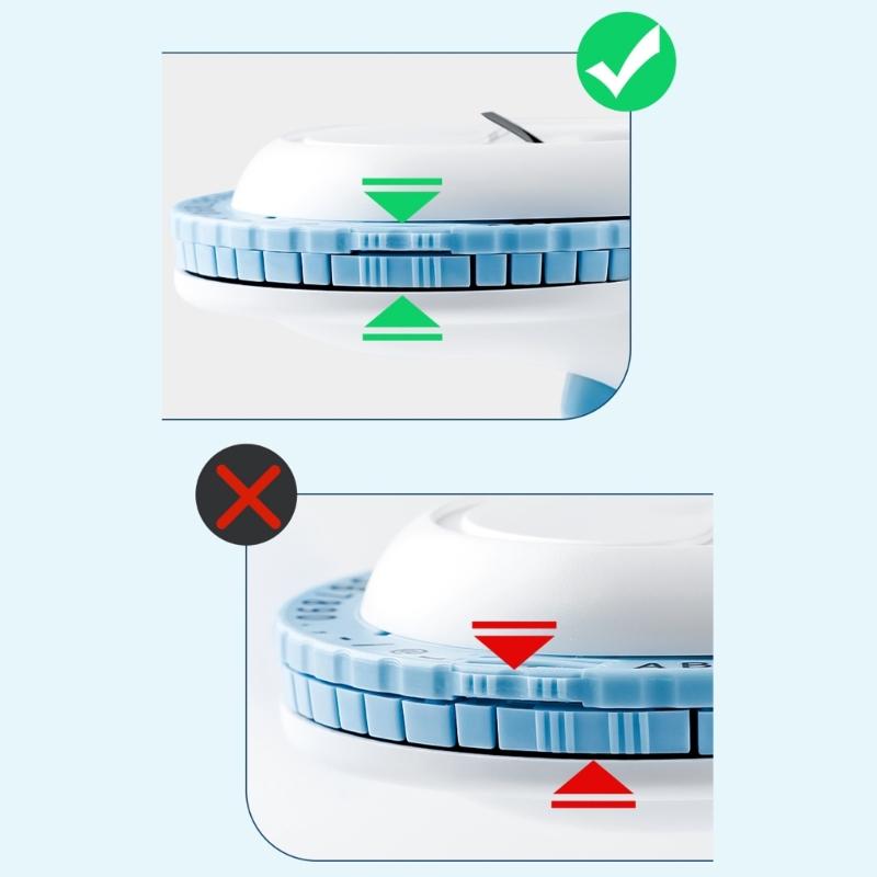 Механический принтер для этикеток с 3 рулонами ленты для принтера этикеток Эргономичная рукоятка Ручной принтер для наклеек Для дома, кухни, офиса