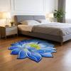 3D Коврик Лотос Реалистичный Цветок Ковер для Гостиной Форма Цветка Лотоса Противоскользящий Коврик для Кухни Спальни Ванной Игровой Комнаты