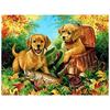 3D Diamond Embroidery Painting Cross Stitch Round Rhinestone Painting Animal Dogs