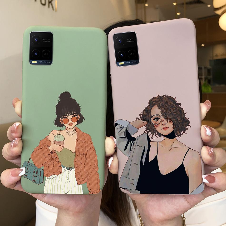 For Vivo Y33 Y33S Y21 Y21S Case Luxurious Silicone Soft TPU Matte Phone Back Cover For Vivo Y 33 Y33 S Y 21 S 21S Fundas Bumper