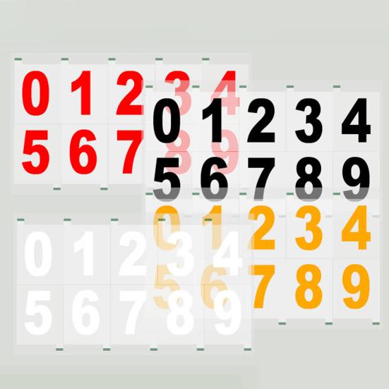 5 листов, 2/3/4 дюйма, светоотражающая наклейка с номером почтового ящика от 0 до 9, водонепроницаемая, высеченная, самоклеящаяся виниловая, современная наклейка с номером дома, украшение для окна, двери