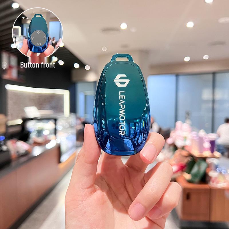 Чехол для ключа Leapmotor T03/S01 для мужчин и женщин - Защитный чехол для автомобильного пульта, модель 2021 года