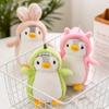 Costume Dress Penguin Plush Toy Birthday Present Soft Fabric Stuffed Animal  Penguin Transforms Into Dinosaur