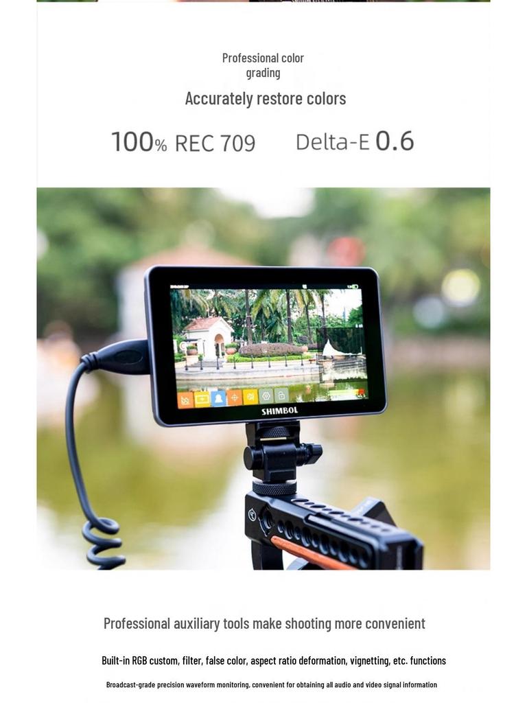 7SHIMBOL Монитор-видоискатель Peng M5 5,5-дюймовый HD-сенсорный монитор для DSLR/беззеркальных камер