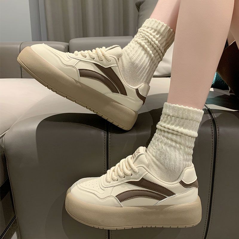 Платформа с цветовой блокировкой Немецкие тренировочные кроссовки женские весенние новые универсальные повседневные спортивные кеды ins