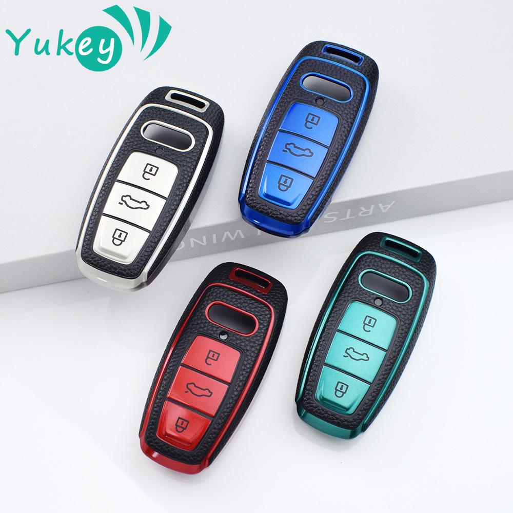 TPU Car Remote Key Case Cover Fob Shell For Q8 RS Q8 A6 C8 S6 RS6 A7 S7 RS7 A3 8Y A8 D5 4N RS E-tron GT Q4 Q7 4M