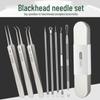 Набор пинцетов для точного удаления акне и черных точек - Игла для прыщей и инструмент для выдавливания