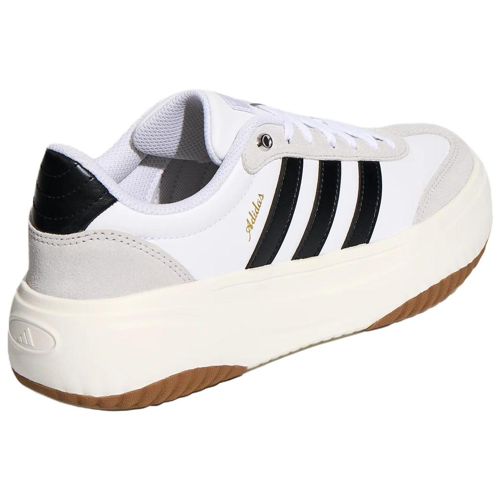 adidas Клеш Платформа Удобные Нескользящие Тренировочные Кроссовки Женская Обувь Белый Черный KH6913