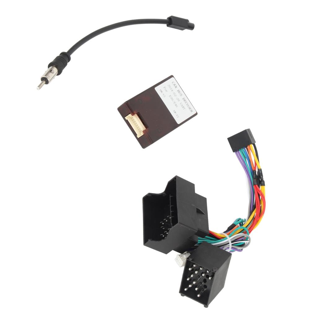 Car Power Cable Audio Wiring Harness Adapter with Canbus Box Replacement for F30 F10 X5 E46 E39 E53