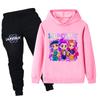 Winter Casual Comfortable Witch Hunting Group Printed Children's Set Hooded Sweatshirt Set