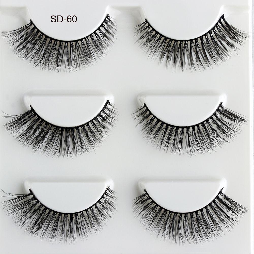 Модные толстые крестообразные грязные инструменты для наращивания ручной работы 3D шелковое волокно накладные ресницы натуральный макияж