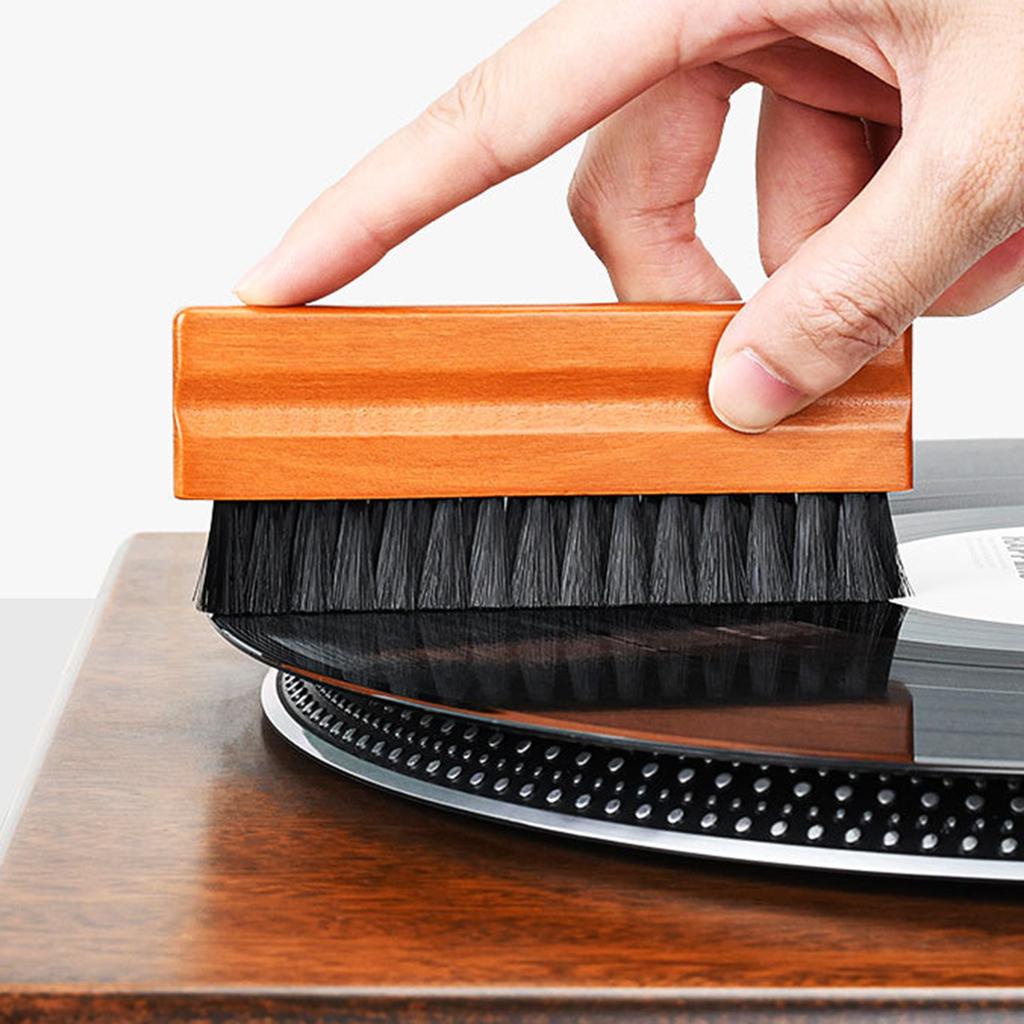 Щетка для чистки виниловых пластинок Антистатическое чистящее средство для бархата Удаление пыли, грязи и мусора Антистатический дизайн