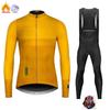 Winter Thermal Long Sleeve Cycling Jersey Men Women Road Bike Wear Fleece Lined Warm Riding Apparel