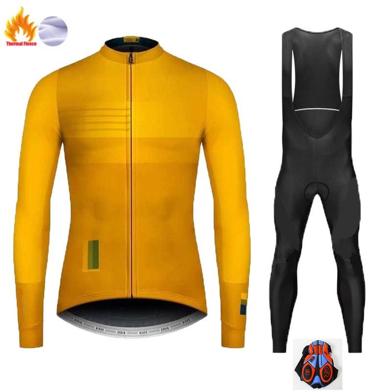 Winter Thermal Long Sleeve Cycling Jersey Men Women Road Bike Wear Fleece Lined Warm Riding Apparel