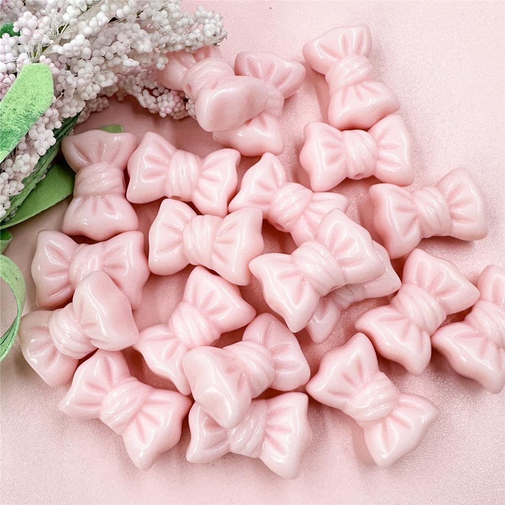 Материалы для бусин Мода 16*23мм Цепочка для мобильного телефона Изготовление браслета DIY Однотонный бантик Макарон 20шт Ювелирные аксессуары Аксессуары