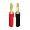 2/4Pcs 24K Gold Plated Gold Plated Audio Connector Self-locking Banana Plug  Audio Cable Adapter