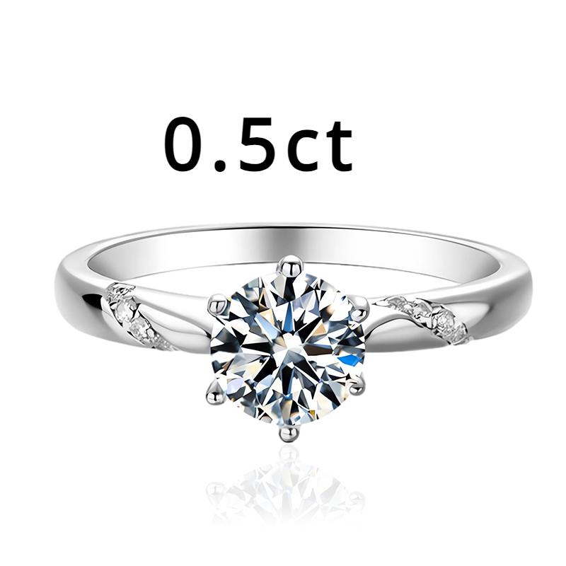 Кольцо с муассанитом 3 карата, 9 мм, стерлинговое серебро 925 пробы с позолотой 18 карат, обручальное кольцо с бриллиантом, ювелирные изделия для женщин