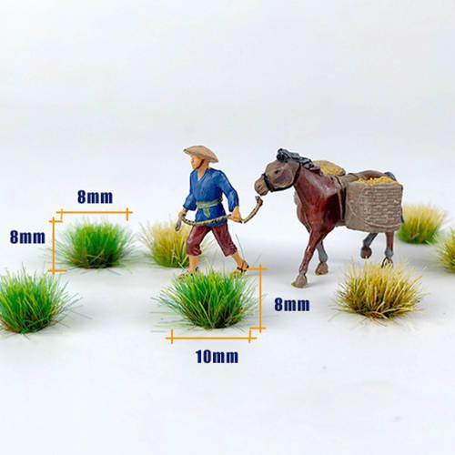 Diorama Grass (Set of 32) Autumn 3D Grass, Model Grass for DIY Dioramas, Scenery Collections, Buildings, Miniature Gardens, Railway Models, Battlefiel