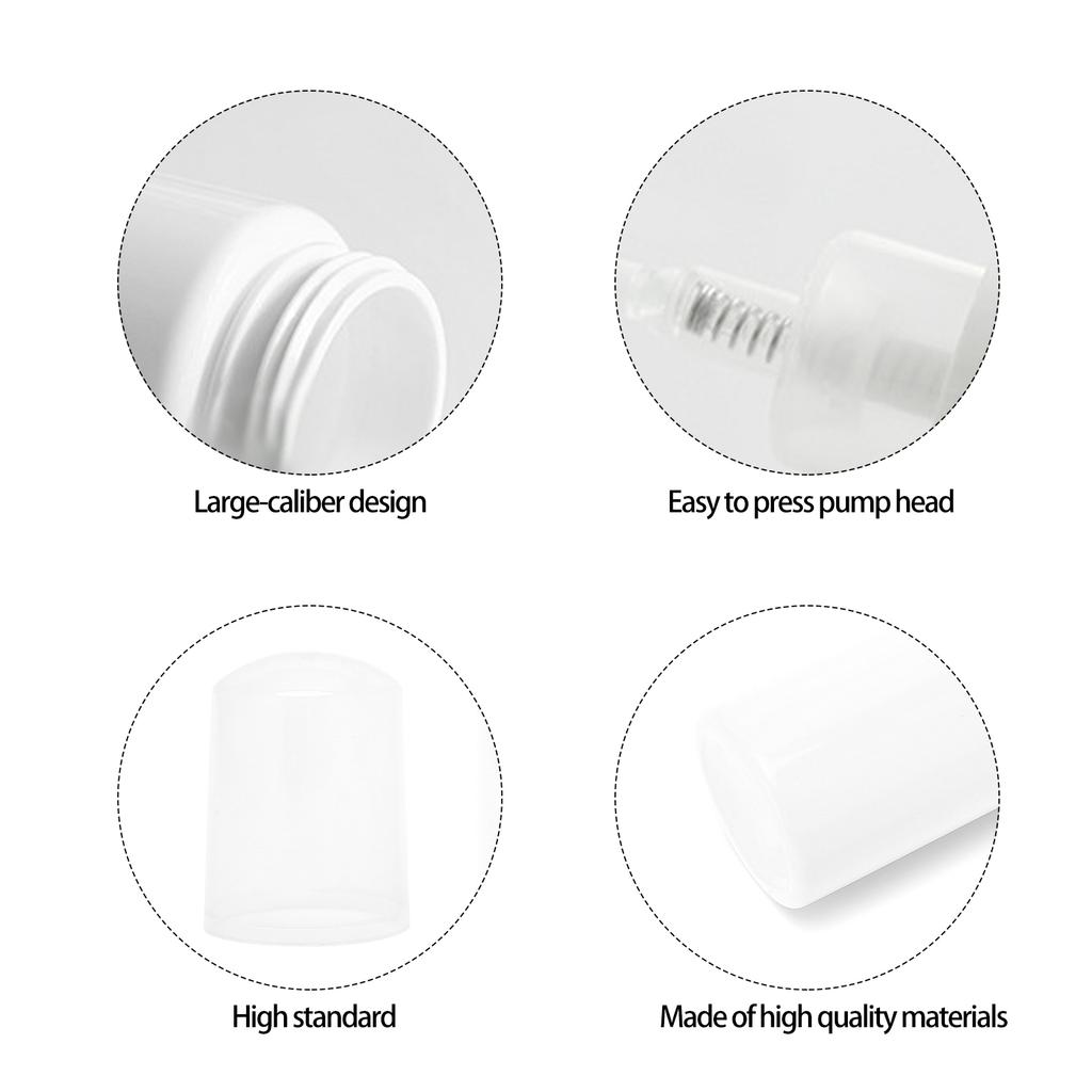 Foam Mousses Pump Bottle Refillable Foaming Soap Dispenser Bottle for Trave 50ml