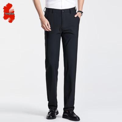 Мужские эластичные прямые брюки Business Casual 2026