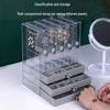 Acrylic Dustproof Jewelry Display Rack with Drawers - Necklace & Earring Storage Box