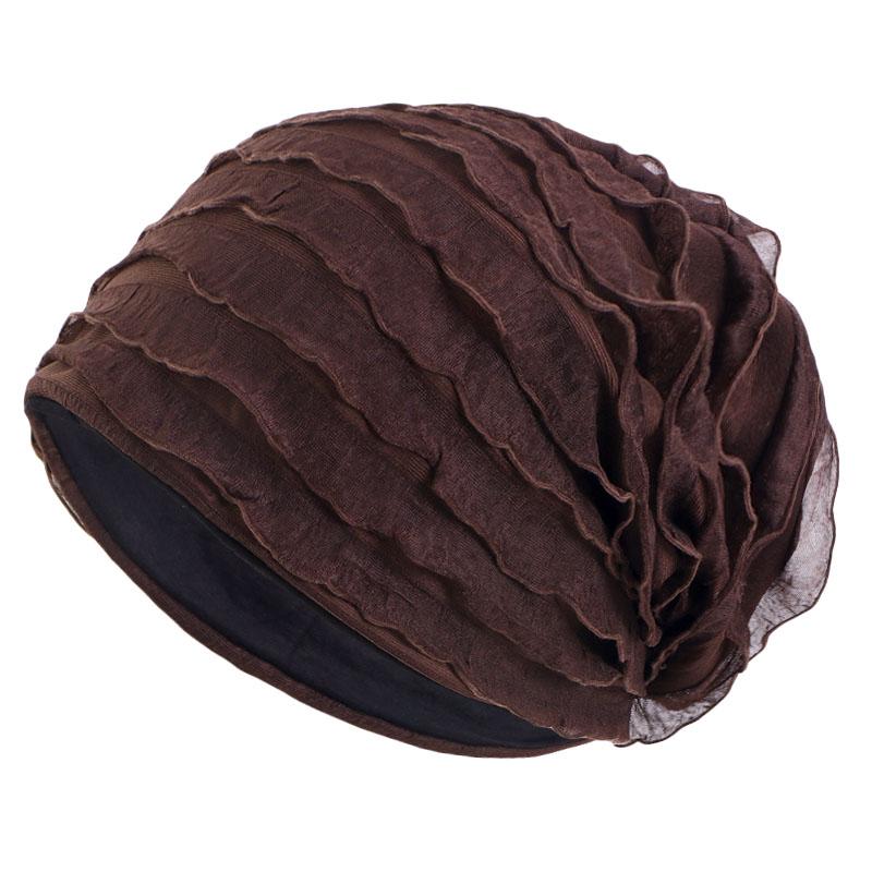 New Women Baggy Slouchy Turban Soft Knit Cow Louver Beanie Hat Elastic Lightweight Breathable Chemo Caps Casual Thin Head Wrap