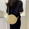 New Bag Women's Shoulder Bag Beach Vacation Messenger Small Round Bag
