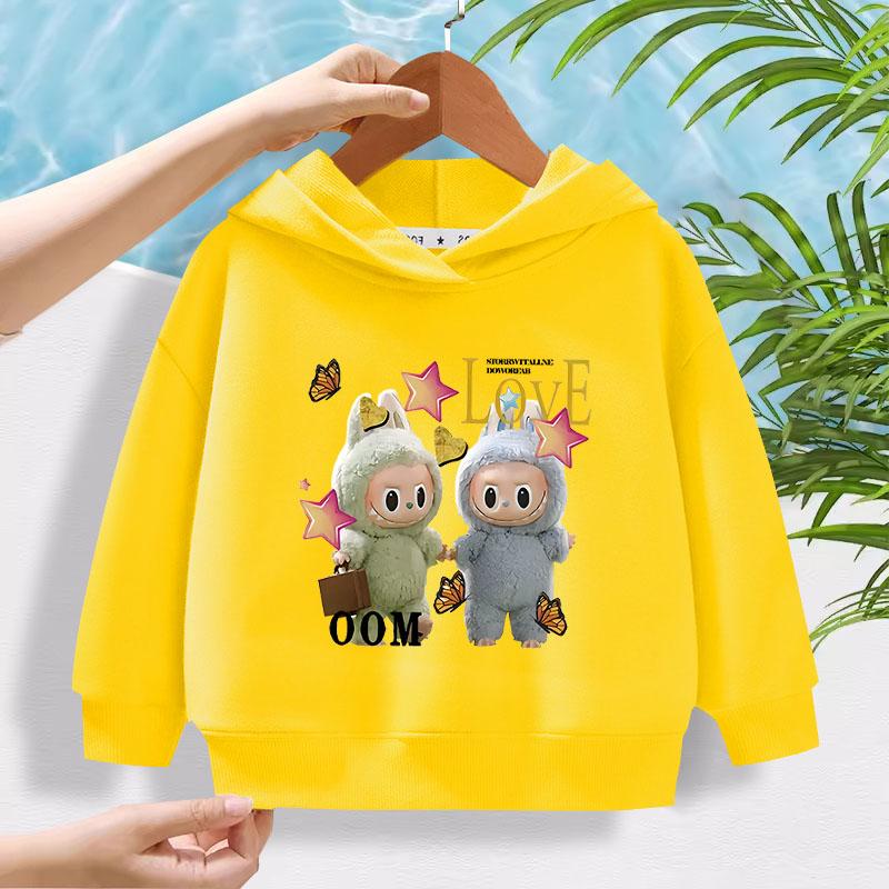 Children's Hoodie New Trendy Labubu Kids Cute Cartoon Casual Daily Hoodie 100-160cm Boys Girls
