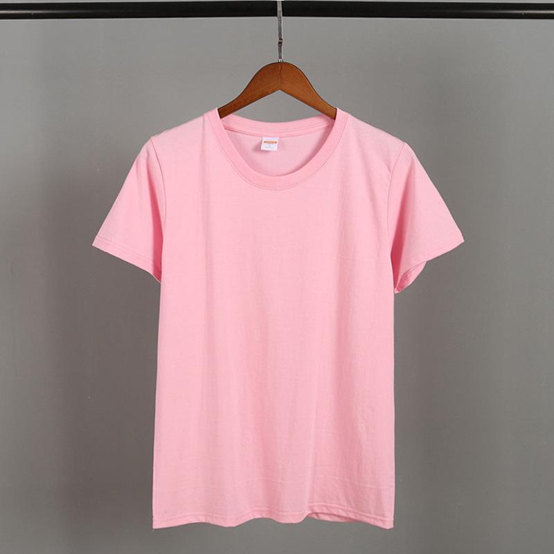 Мужская повседневная однотонная футболка с коротким рукавом - смесь полиэстера, шелка и хлопка