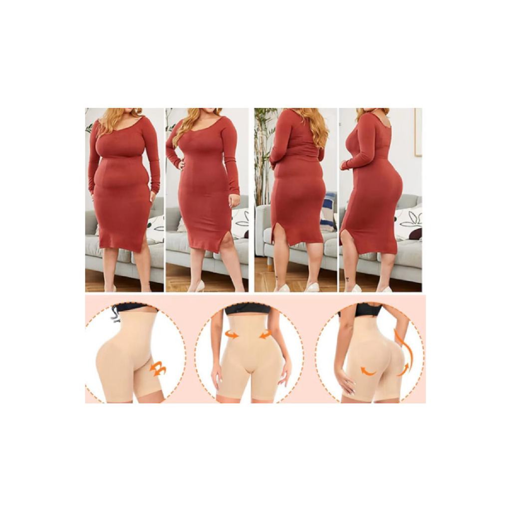 Женские невидимые шорты с высокой талией, корректирующее белье, шорты для коррекции фигуры, под платья