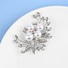 Новая элегантная брошь-булавка с четырьмя жемчужинами и цветком для женщин, стразы, праздничная офисная брошь-булавка, подарки