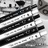 Pochacco Love Heart Black & White Gel Pen – Minimalist Style for Students and Exams